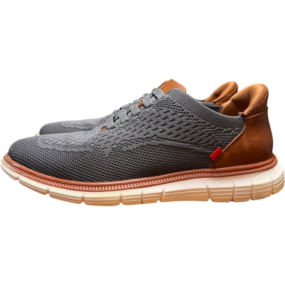 MARC JOSEPH New York Victory Street Hands Free Men's 7 Shoe Grey Brown Sneaker